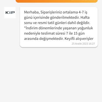 KİP Sipariş Sonrası İlgisizlik