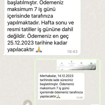 Deri Market Ücret İadesi Yapmıyor!