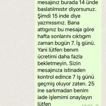 Deri Market Ücret İadesi Yapmıyor!