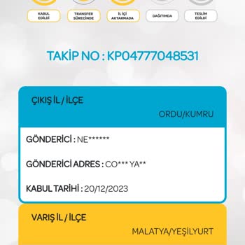 PTT Kargo Gecikmesi Ve Dağıtım Sorunu