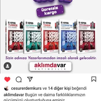 Aklimdavar.com Eksik Yollanan Ekpss Kitabı