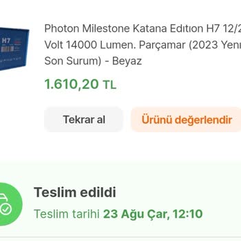Photon Türkiye Distribütörü (maveraotomotiv.com) Photon Milestone Katana 4 Ayda Patladı