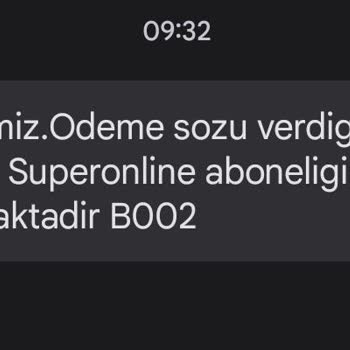 Superonline Açık Kalan Faturayı Ödemek Mümkün Değil