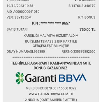 Garanti BBVA  Bonusumu Yüklemedi, Şikayetçiyim!