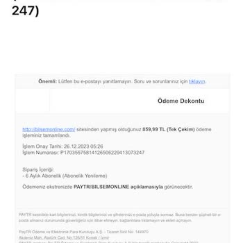 Bilsem Online Otomatik Devam Eden Abonelik Mağduru