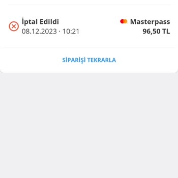Bisu İptal Edilen Siparişin Ücret İadesini Yapmıyor!