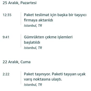 Amazon.com.tr Teslimat Yapmıyor