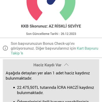 Garanti BBVA Olmayan Haciz Kaydı Gözükmesi