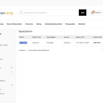 Nalbur.org Ödemesi Yapılan Ve Gönderilmeyen Ürünler