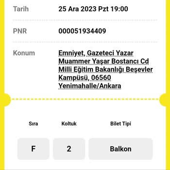 Biletinial Aynı Koltuğu Satma