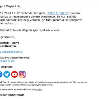 Media Markt Satış Sonrası İade Sorunu Ve Müşteri Memnuniyetsizliği