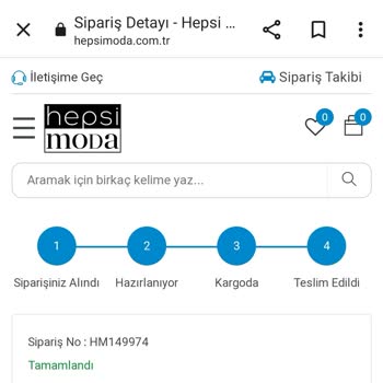 Hepsi Moda Para İadesi Yapılmadı