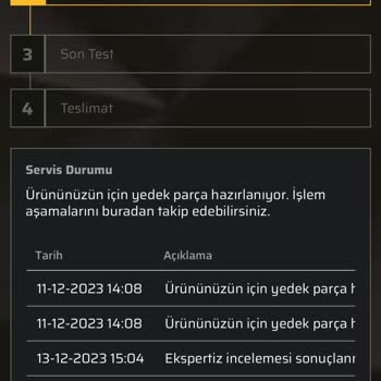 Monster Notebook Teknik Servis Sürecinde Yaşanan Gecikmeler