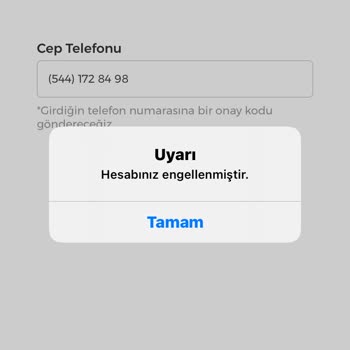 İşin Olsun Hesap Engellenme Şikayeti.