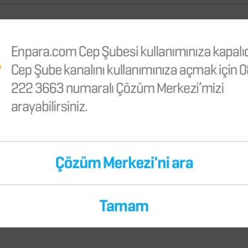 Enpara.com Kanalları Kullanımınıza Kapalıdır.