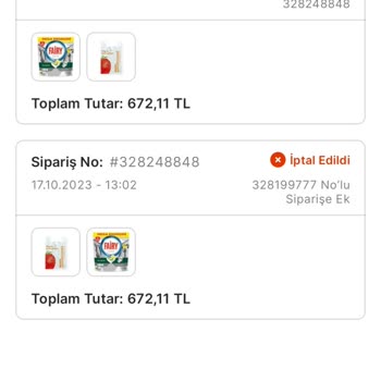 Migros Siparişlerimi Bilgi Vermeden İptal Ediyor.