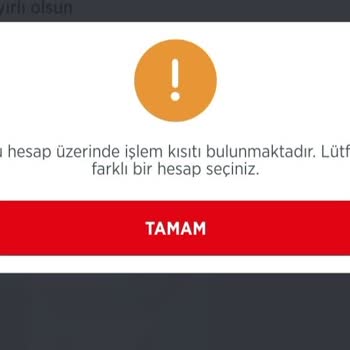 Ziraat Bankası Ziraat İşlem Kısıtı