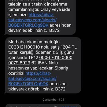 EasyCep Satış Ödeme Sorunu