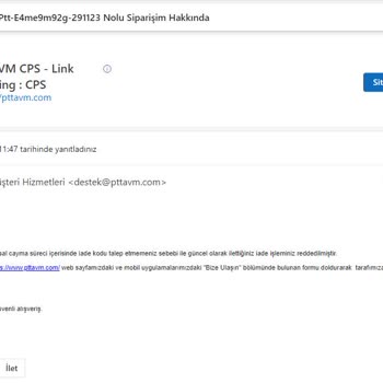 Epttavm Den Aldığım Ürünün Sahte Çıkması