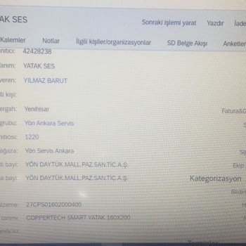 Bellona Yatak Çözülmek İstenmeyen Ses...