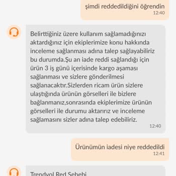 Trendyolmilla İlgisizliği İade Reddediyor Kafasına Göre