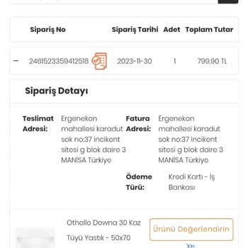 Evidea İade Süreci Sorunları