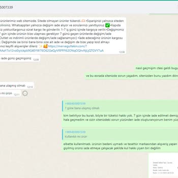 Merve Gültekin Atelier Satış Sonrası Kötü Deneyim