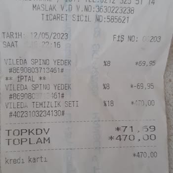 Vileda Ürün Mağduriyeti Garantili Ürün