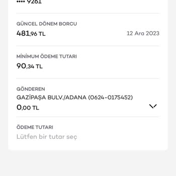 Akbank Kullanmadığım Kredi Kartı Aidatı Borcu
