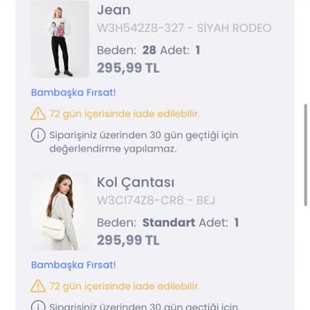 LCW İademi İptal Edilmiş