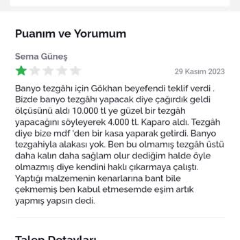 Armut Banyo Dolabı Hüsranı