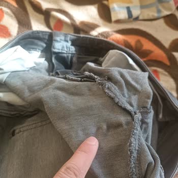 Mavi Kot Pantolon Ağ Büzüşmesi!