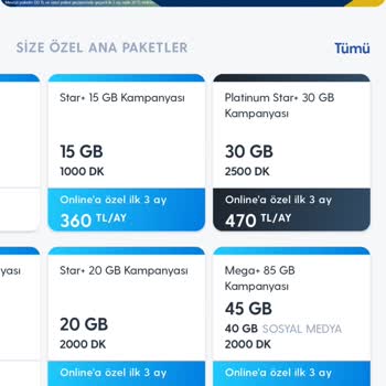 Turkcell Fahiş Fiyatlı Paketler