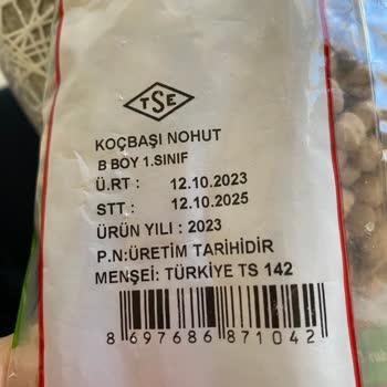 Şok Marketler Şoktan Aldığım Nohut Biti Şikayeti