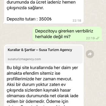Susa Turizm Agency Ödeme Sonrası Mağduriyet Yaşadım
