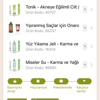 Yves Rocher Siparişim Eksik Geldi.