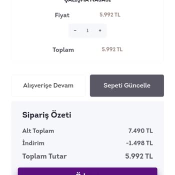 Doğtaş Mobilya Kartımdan Ücret Çekildi Ancak Sipariş Oluşturulmadı