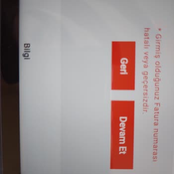 Hepsiburada Tablette Fatura Numarası Hatalı Ve Geçersiz Diyor