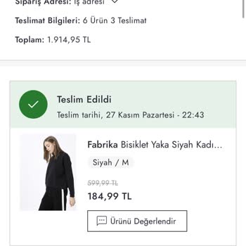 Boyner İade Edilemeyen Durum