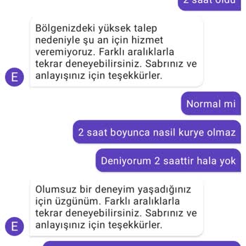Getir Uygulaması Sipariş Kabul Etmiyor
