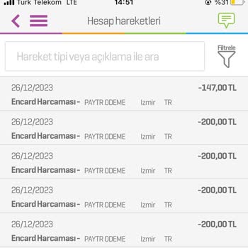 Enpara Hesabımdan İzinsiz Paytr Çekimi