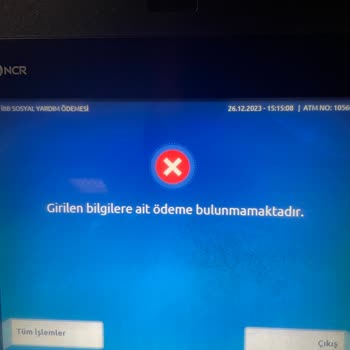 İBB Bursumu Yapı Kredi ATM'sinden Çekemiyorum