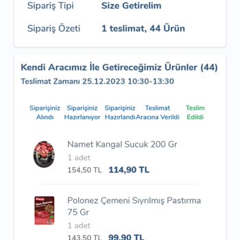 Carrefour SA Eksik Ürün Teslimatı Hakkında