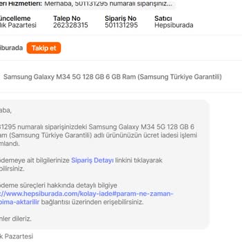 Hepsiburada Faturamı Yanlış Kesiyor Üstüne İade Ücretini Göndermiyor!