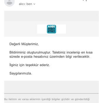 A101 Ürünü İade Almıyor