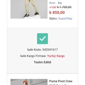 Fashfed Ve SuperStep İade Yapmıyor