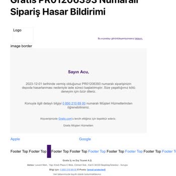 Gratis Depoda Hasar Yalanı Stoklar Dolu 1ayda Geçse Alırdım Ama İptal Edildi.