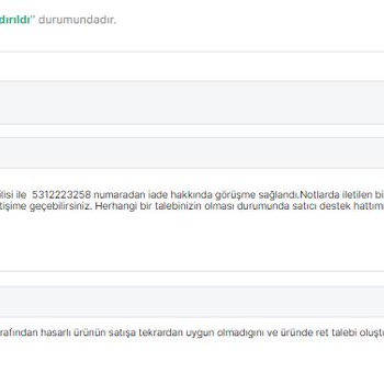Trendyol E-Ticaret Platformunda Satıcıların İade Sürecinde Karşılaştığı Sorunlar