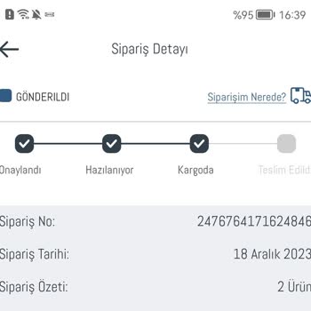 Madame Coco Ürün İadesi Oluşturamıyorum.