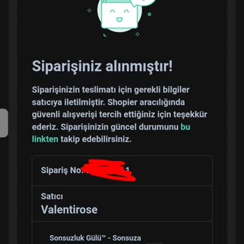 Valentirose Siparişin Üzerinden Bir Hafta Geçti Ürün Gelmedi